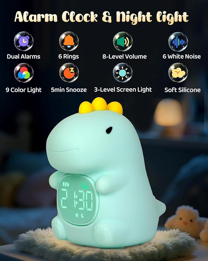 Dinosaus Alarm Clock for Kids - Image 2