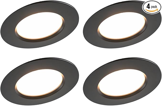 Just Screw Me in 6in LED Recessed Retrofit Light Snap-on Cover to Modify Finish by EastGroveHome