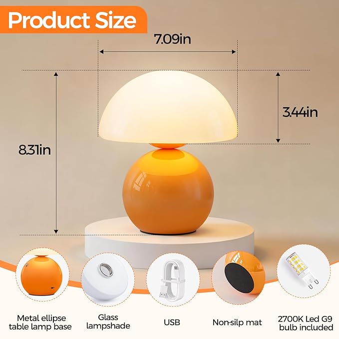 NIORSUN Mushroom Lamp Table Lamp - Image 2