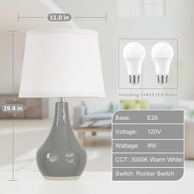 Seealle Modern Ceramic Table Lamps - Image 5