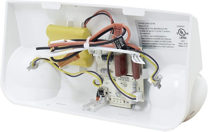 LFI Lights | Compact Emergency Light | White Housing | Two LED Adjustable Round - Image 6