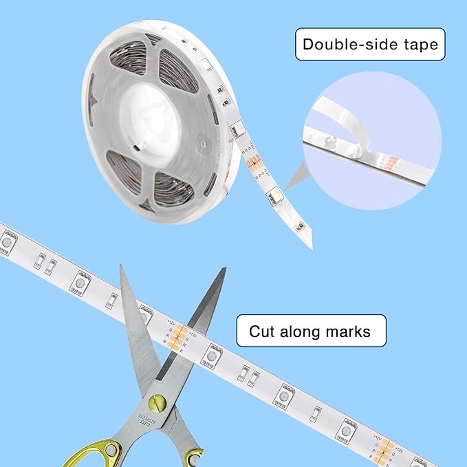 phopollo Bluetooth 24V Led Strip Lights 400ft, Color Changing LED Lights - Image 5