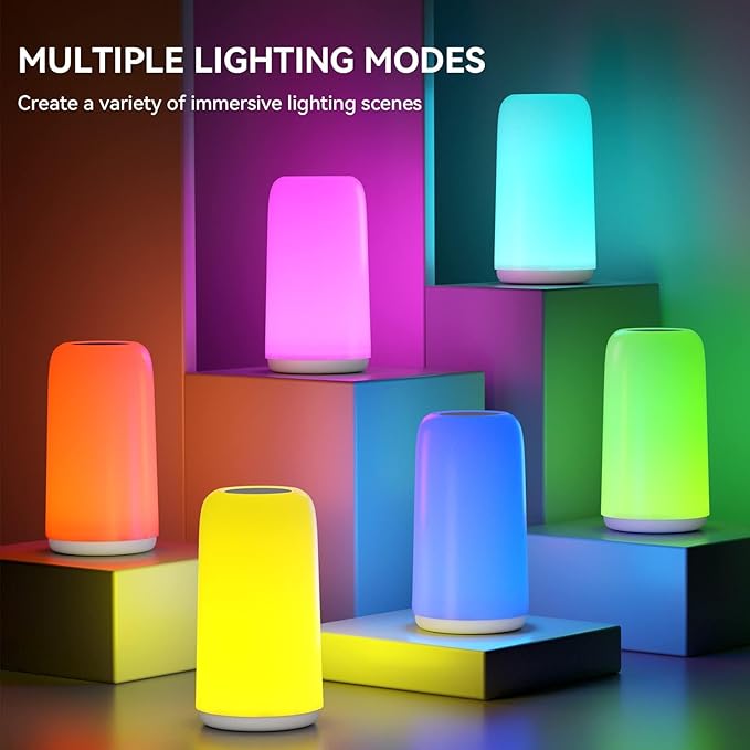 Touch Bedside Table Lamp, 3-Way Dimmable LED Lamp - Image 3