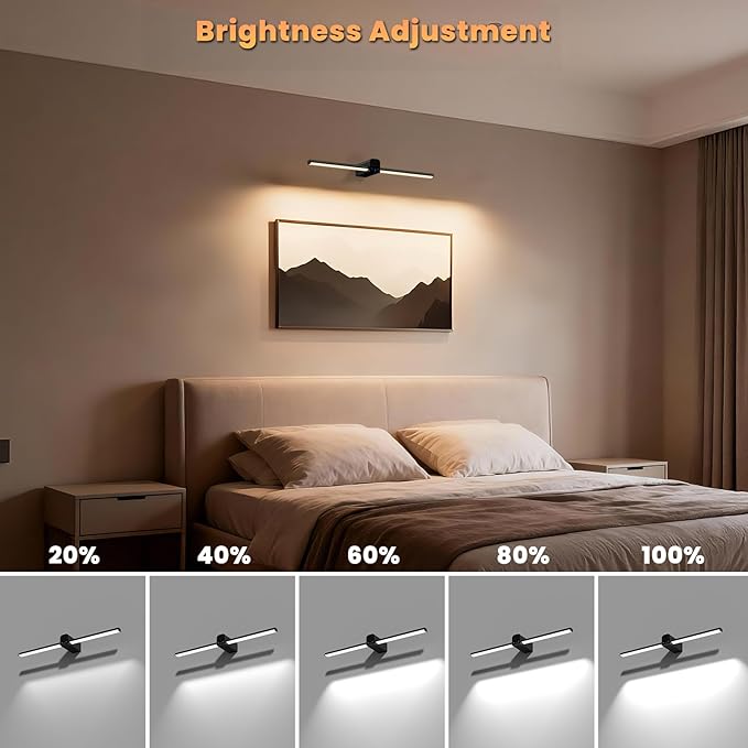Lightbiz Picture Light for Wall 20inch, 10000mAh Rechargeable Battery Operated - Image 6
