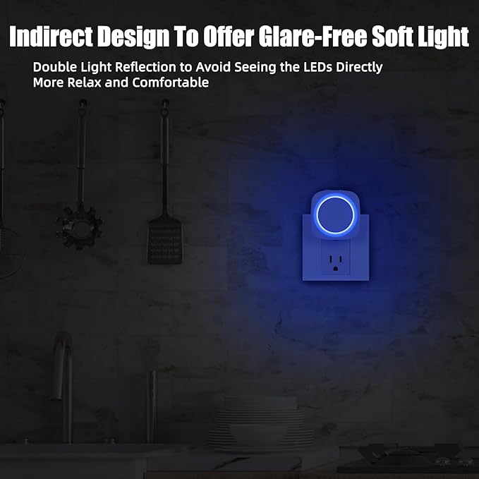 LED Night Lights Plug into Wall, Indirect Soft Dimmable Night Light - Image 3