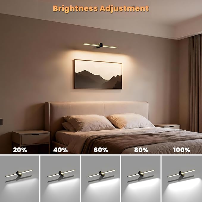 Lightbiz Picture Light for Wall 20inch, 10000mAh Rechargeable Battery Operated - Image 6