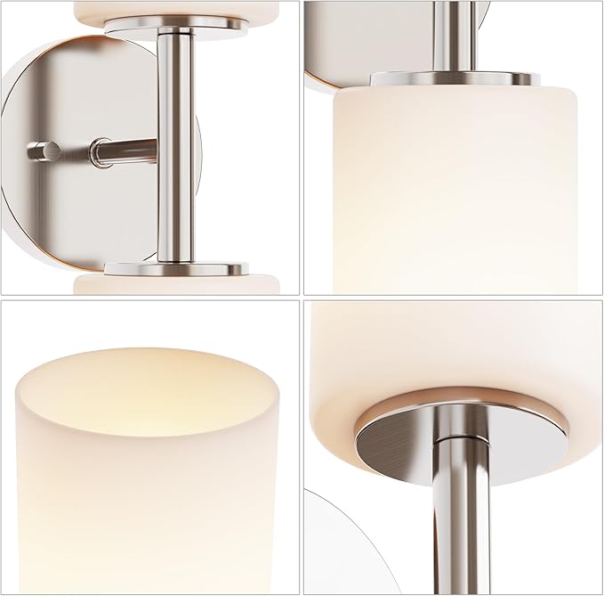 Talos 2-Light Wall Sconce Light in Brushed Nickel - Image 7