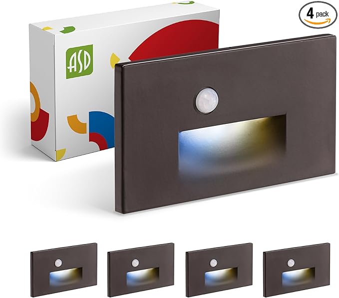 ASD LED Recessed Step Light Fixture, Outdoor & Indoor Tread Lighting | 3CCT by ASDLightingCorporation