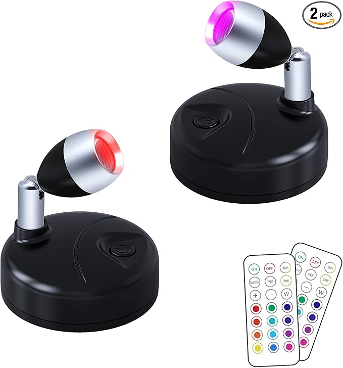 LED Spot Lights Indoor Wireless Battery Operated Small Spotlight by T-Dimeen