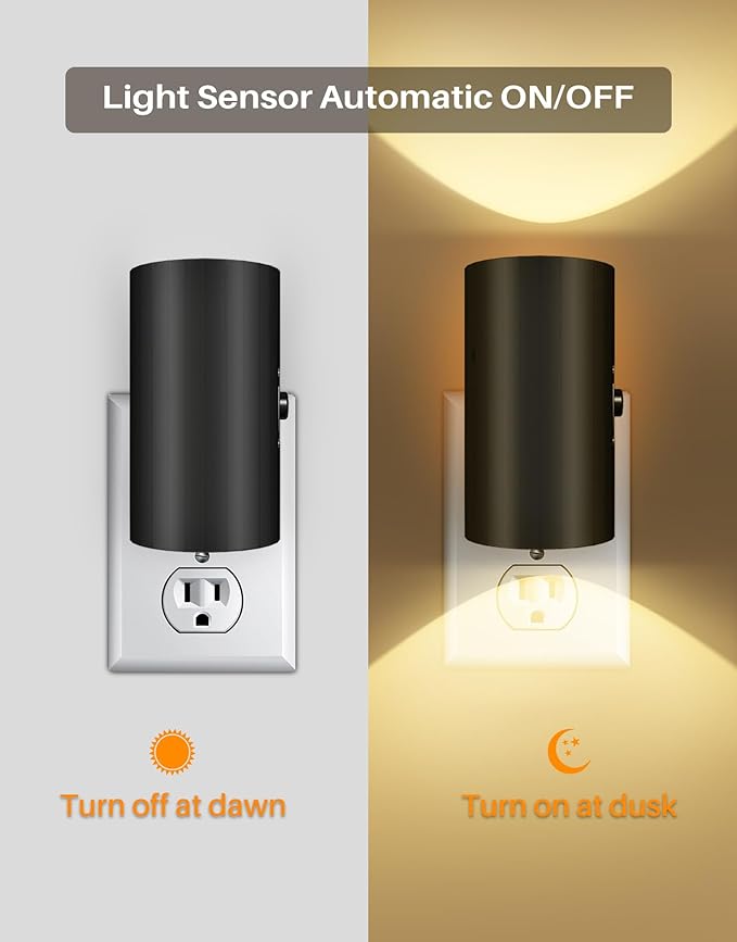 Night Lights Plug into Wall, LED Plug in Night Light, Dusk to Dawn Light Sensor - Image 2