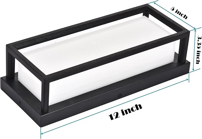 Dimmable Modern Outdoor Wall Light Fixtures, 1400LM Waterproof Porch Lights - Image 7