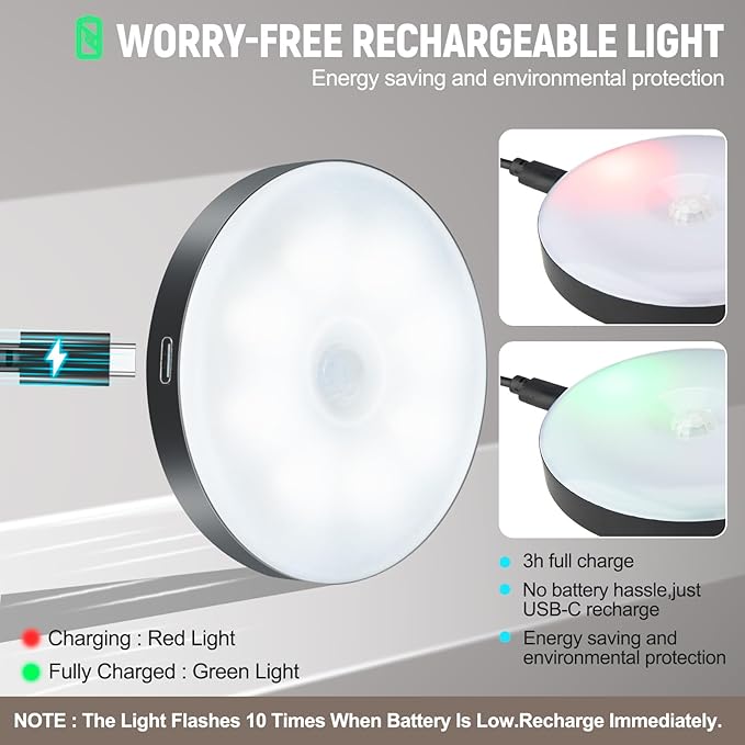 Motion Sensor Night Light 2 Pack LED Night Lights, Dusk to Dawn Motion Sensor - Image 5