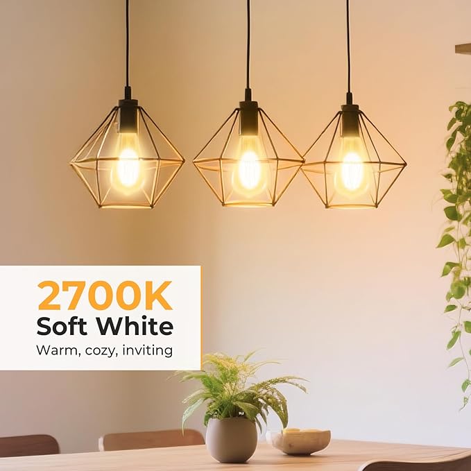 Dimmable LED Edison Bulbs, 2700K Warm White, 6W Equivalent to 60 watt E26 LED - Image 3