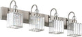 Ralbay Crystal Brushed Nickel Vanity Light by RalbayLighting