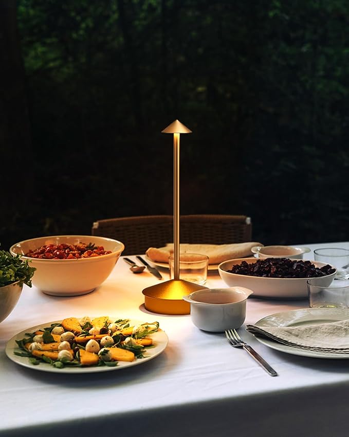 Modern Cordless Table Lamp Set of 2, Portable LED Desk Lamps, 6000mAh - Image 2
