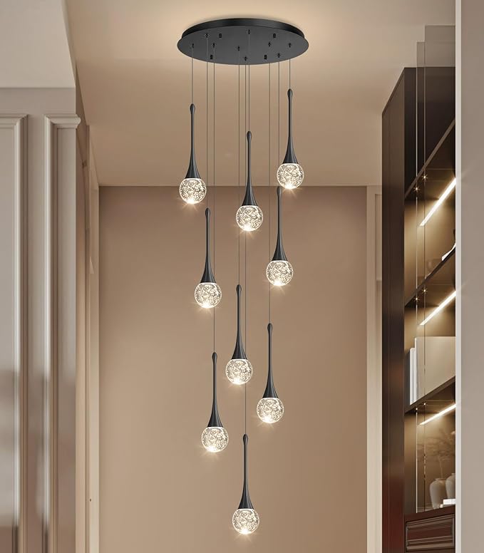 9 Light Modern Glam Crystal Chandelier - Image 5