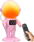 Astronaut Sunrise Alarm Clock for Kids, 22 Dimmable Nightlights, Dual Digital by AFEXOA