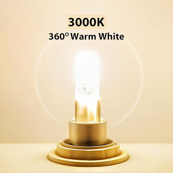 YGS-Tech G9 LED Bulb Dimmable, G9 Light Bulbs, 3000K Warm White, G9 Base Bulb - Image 5