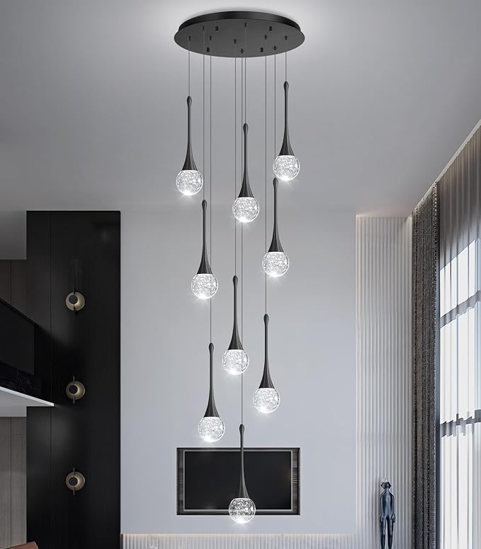 9 Light Modern Glam Crystal Chandelier - Image 6