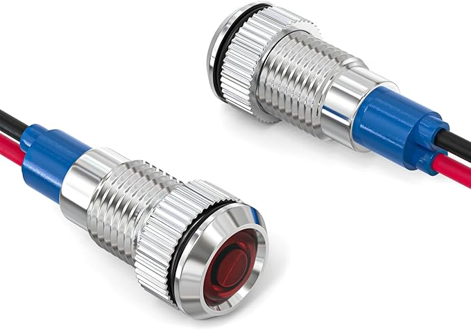 GASHER 5 PCS Energy Saving Indicator Light, LED Light 12V/24V/110V 20mA Panel - Image 7
