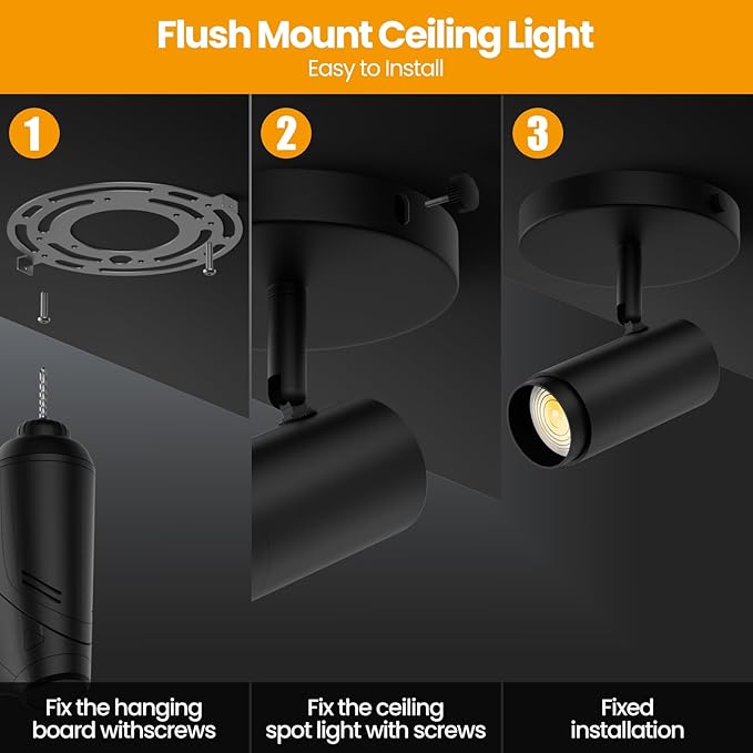 10W Zoomable 5-Color LED Ceiling Spotlight Directional Ceiling Light Indoor - Image 5