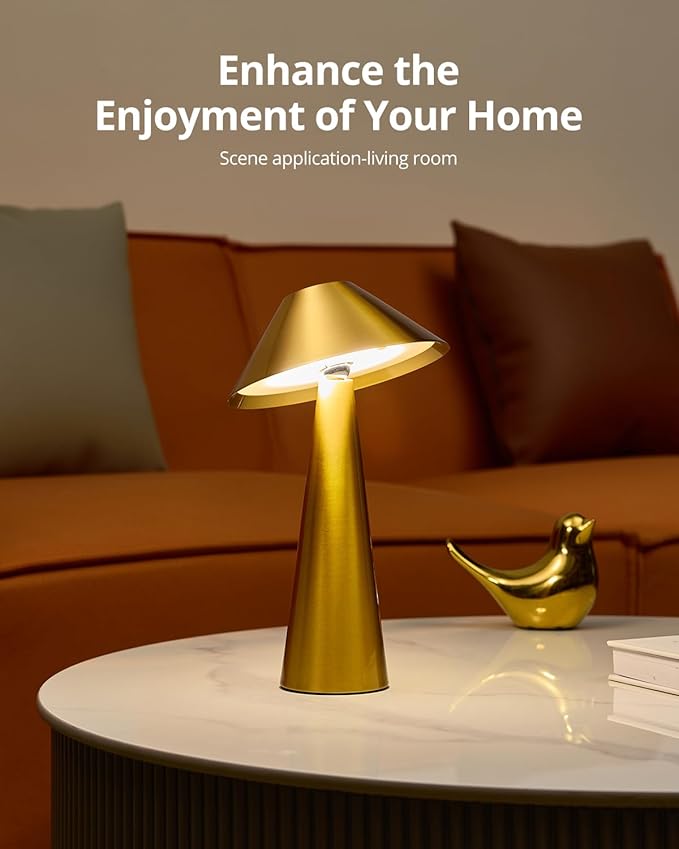 Bojim Rechargeable Cordless Table Lamp, Touch - Image 7