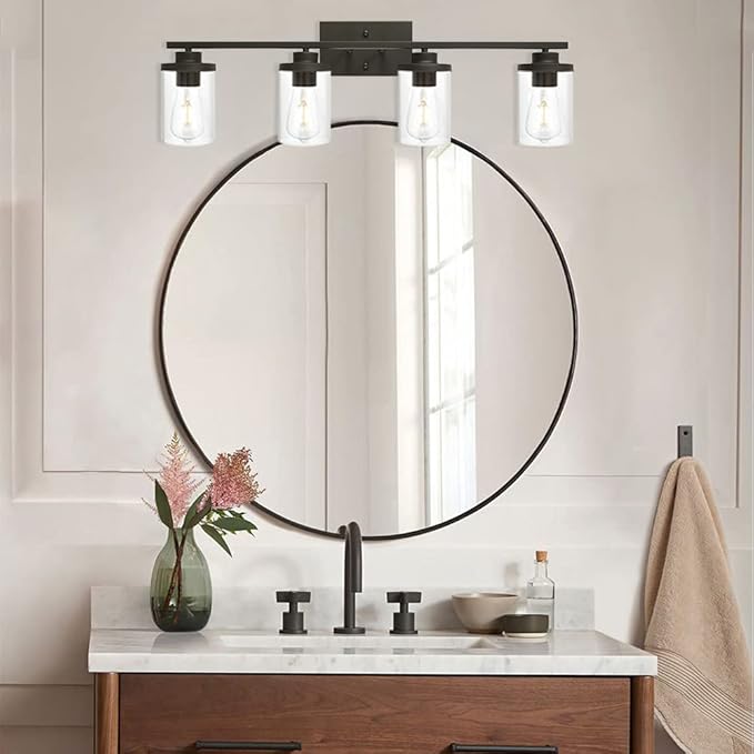 Bathroom Vanity Light Fixtures Oil Rubbed Bronze Finished 4-Light - Image 2