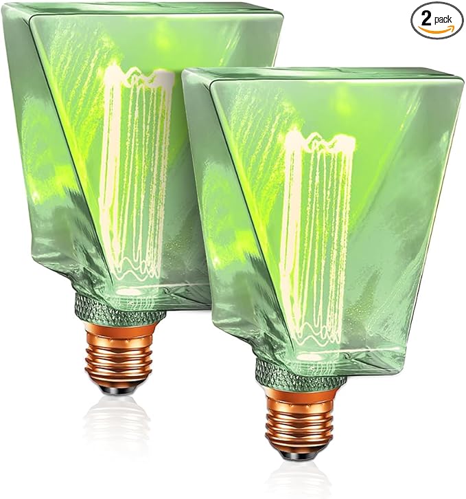 Next Glow Green Light Bulbs LED Vintage Light Bulb 3.5W Equivalent 20W Ice by NextGlow