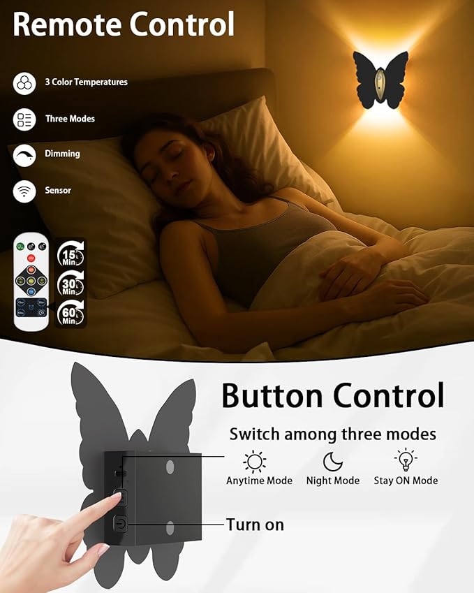 1 Pack Rechargeable Motion Sensor Wall Light: 5000mAh Battery Operated Wall - Image 8