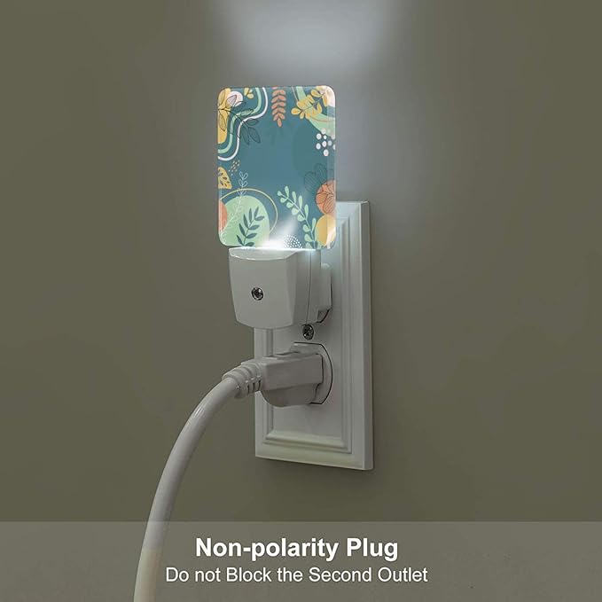 Colorful Leaves Night Light, Plug Into Wall Decor - Image 5