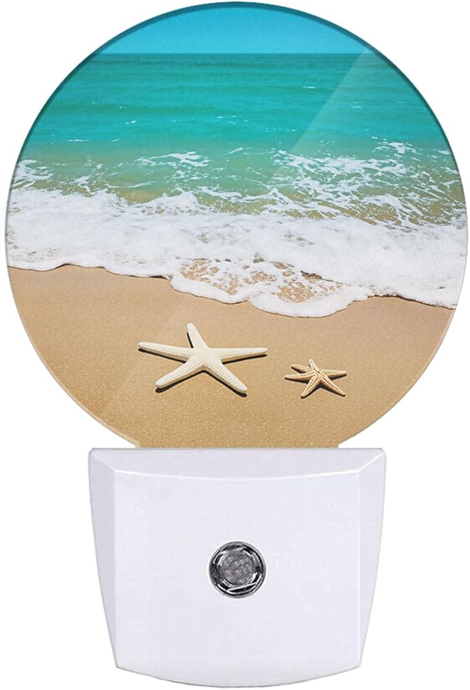 EKOBLA Ocean Night Light, Beach Sand Sea Waves Plug-in Night Lights by EKOBLA