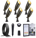 Gardenreet Brass Low Voltage Landscape Spotlights Kit 12V LED by Gardenreet