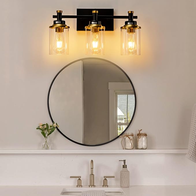 3 Light Bathroom Light Fixtures, Modern Wall Sconces Lighting Wall Lamp - Image 6