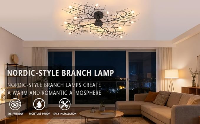 NIAOERFEN Black Modern Chandelier - Image 5