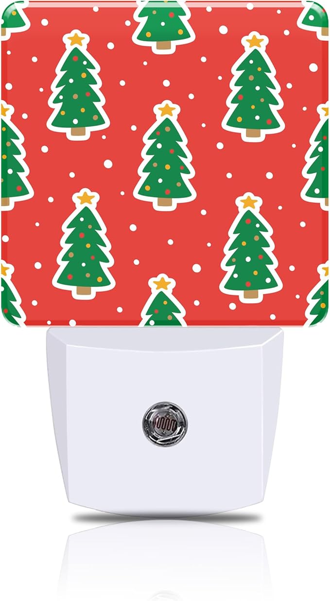 Christmas Trees Night Light, Plug-in Nightlight by FOISIIAEA