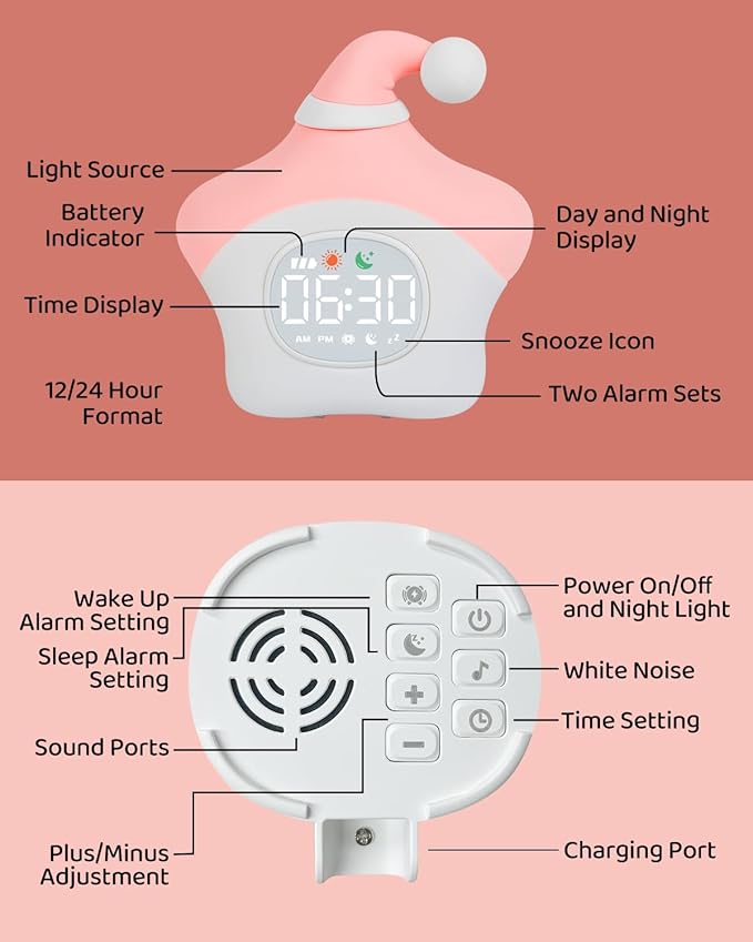Star Alarm Clock with Night Light - Image 9