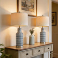 25" Modern Ceramic Lamps Single Table Lamp by USumkky