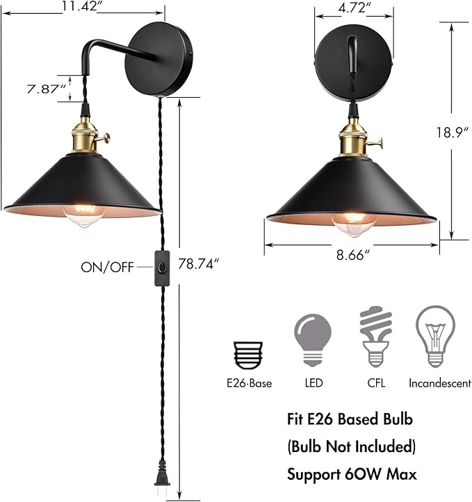 Industrial Wall Sconce 2-Pack - Image 4