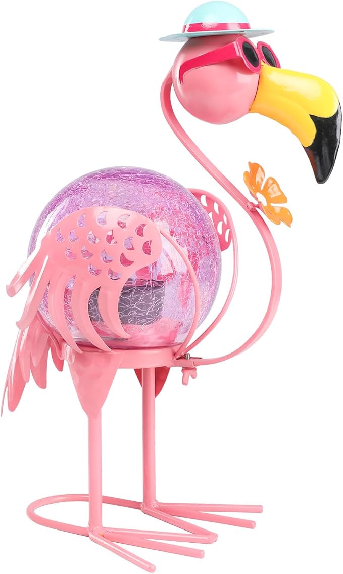 MUMTOP Flamingo Solar Lights Outdoor, Decorative Waterproof LED Solar Lanterns by MUMTOP