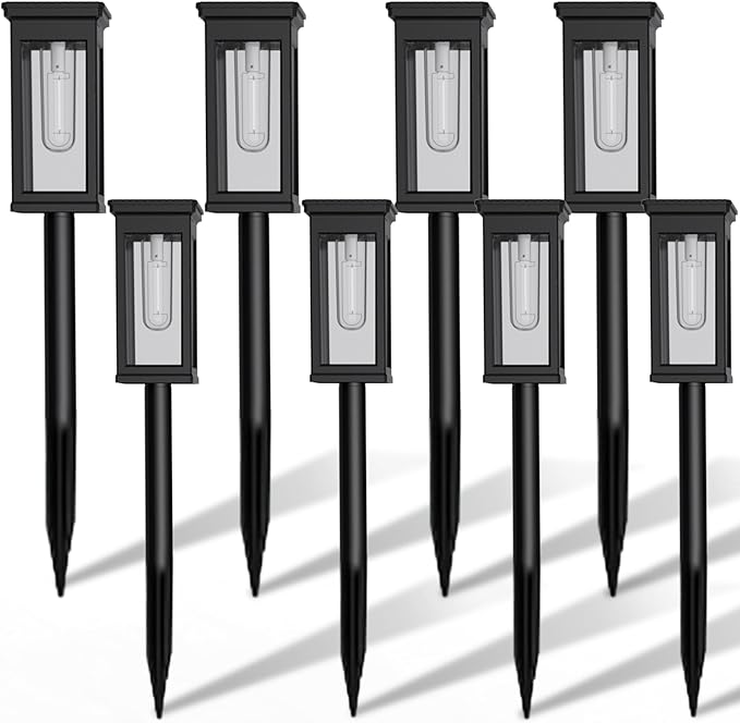 Solar Pathway Lights, 8 Pack Solar Lights Outdoor Waterproof IP65, Auto On/Off - Image 8