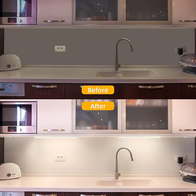 Under Cabinet Lights Plug in, Natural White Under Counter Lights - Image 3