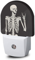 Skull Night Light, Rock Skeleton Skull Night Lights Plug into Wall, Dusk to by AOWULA