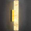 LMQNINE Natural Alabaster Wall Sconces Spanish Marble Wall Light Cylinder by LMQNINE
