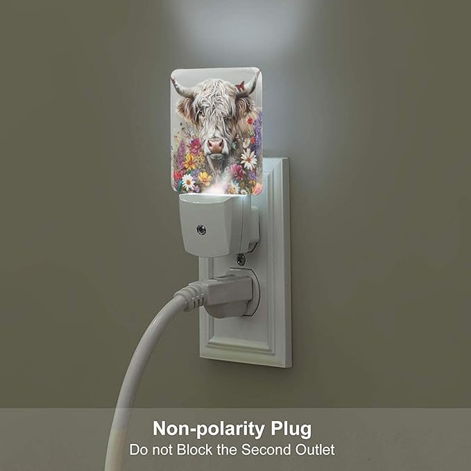 Led Night Light, Highland Cow Decorative Plug in Nightlights, - Image 4