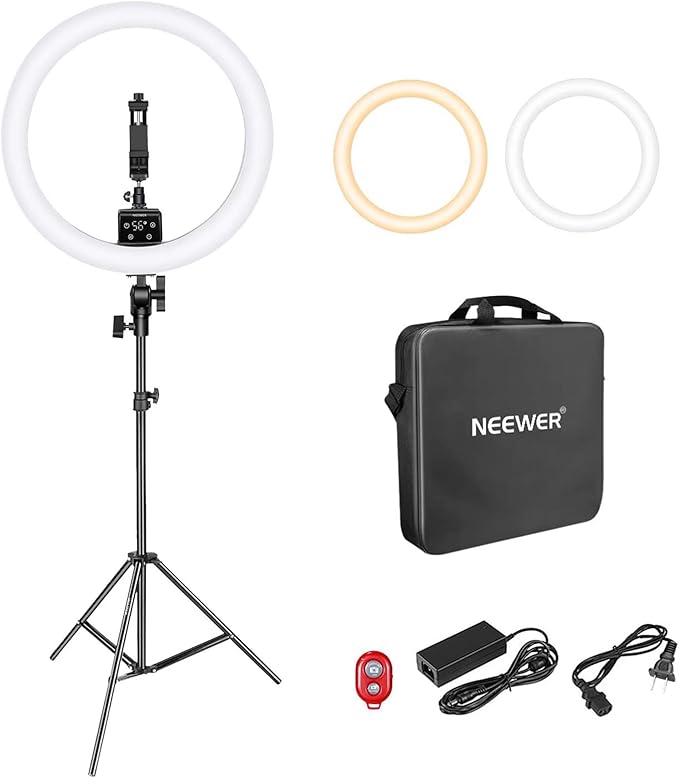 Neewer APP Control 16-inch LED Ring Light, Support Manual Touch Control by Neewer