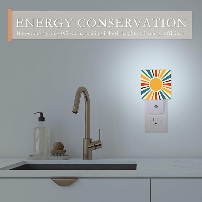 Retro Sun Burst Night Light - Image 5