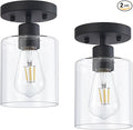 1 Light Semi Flush Mount Ceiling Light Black Kitchen Lighting Fixtures Ceiling by DIDUIOlightingfixtures