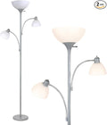 Brightech Sky Dome Double LED Floor lamp, Torchiere Super Bright Floor Lamp by Brightech