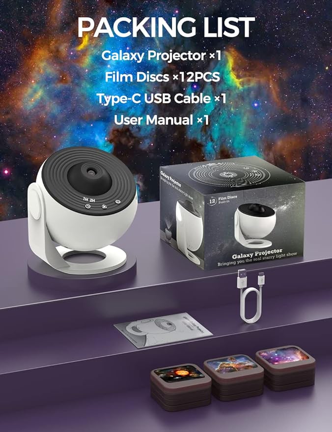 Galaxy Projector, 13 in 1 Planetarium Star Projector - Image 7