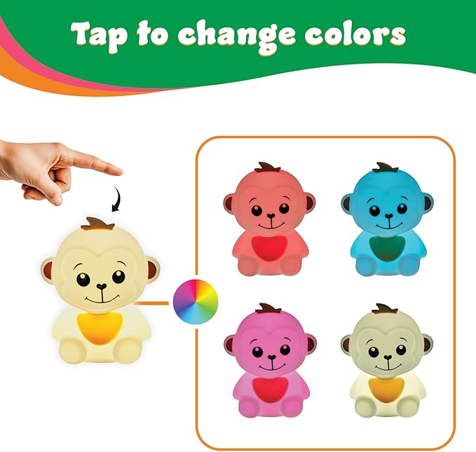 LitezAll Monkey Squishy Silicone Night Light - Image 3